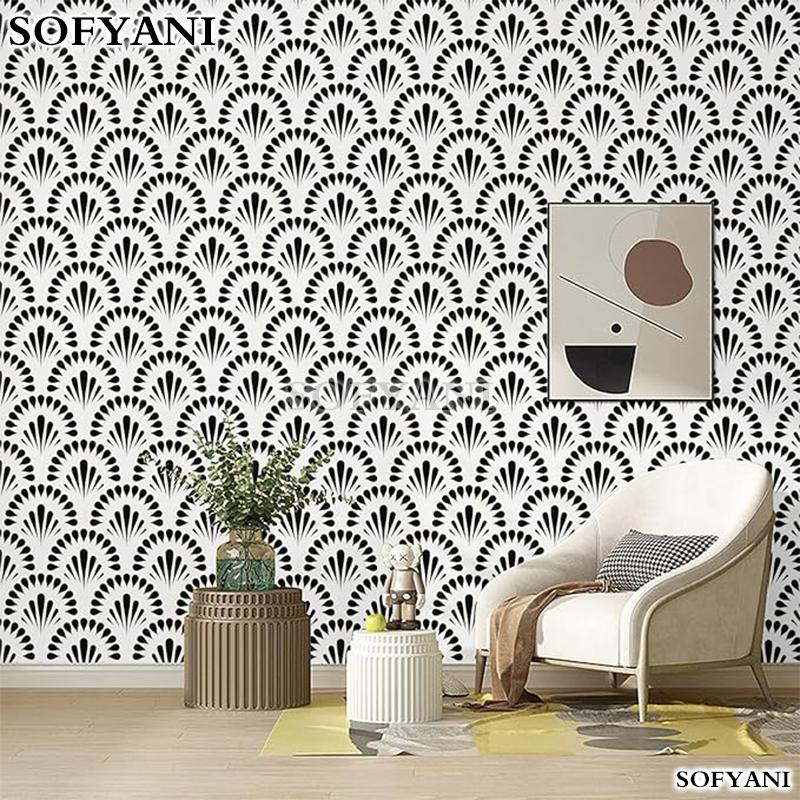 Self adhesive vinyl wallpaper thickened modern bedroom livingroom background wall old furniture wardrobe dormitory table sticker