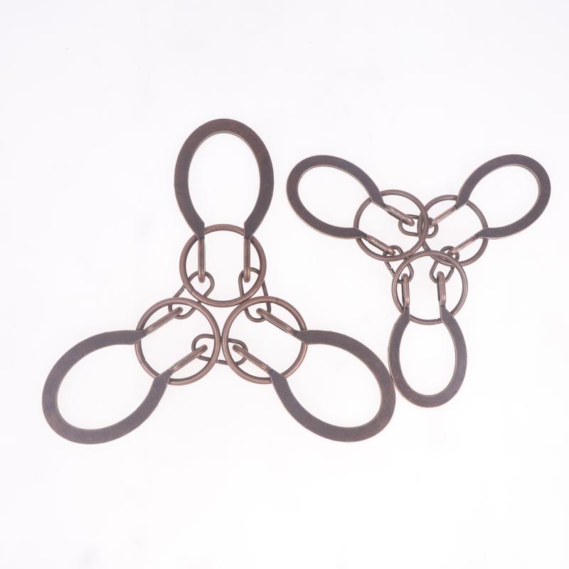 1 Stück 3D Metall Puzzle Knobelspiel Ringentfernung Erwachsene Kinder IQ Herausforderung Spiele Hufeisenschloss Altes Schloss Schäkel Lösung Witz