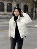 Stand-up Collar Down Cotton Clothes Women's Short Models Small Winter New Thickened Loose Bread Clothes Jacket