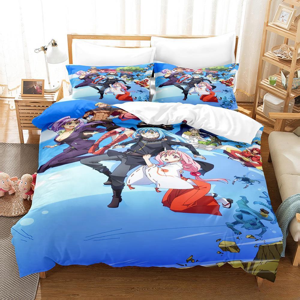 

В тот раз я перевоплотился в слизь Комплект постельного белья Односпальная кровать Твин Полный комплект двуспальной кровати размера «king-size» Для взрослых и детей Спальня Пододеяльники Комплекты AU Queen 210x210cm