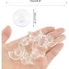 10 PCS 25mm Aquarium Suction Cups and 20 PCS Adjustable Zip Ties Fish Tank Tools for Air Tubes, Moss, Fish and Shrimp Nests, Plants, Reptile Hammocks