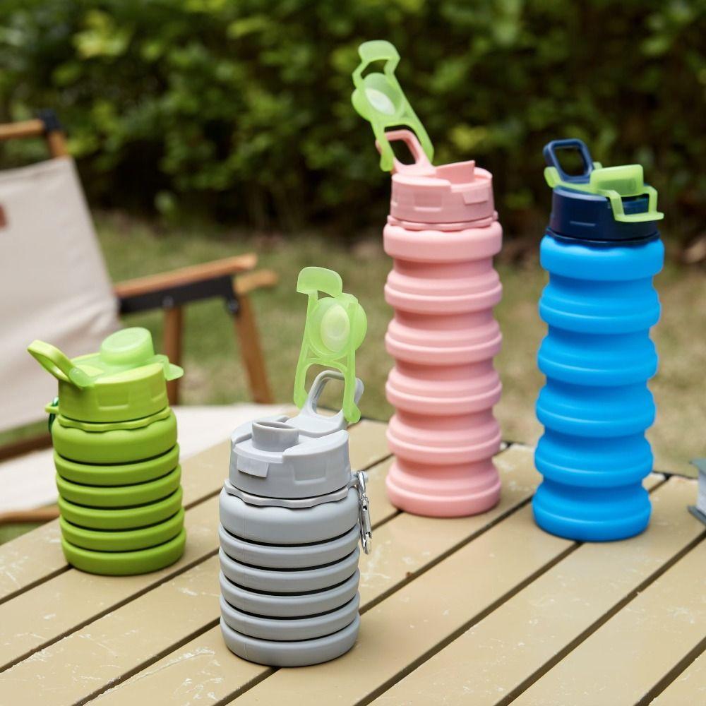 Retractable Collapsible Sport Bottle Portable Foldable Drinking Cup Sports Water Bottle  Camping