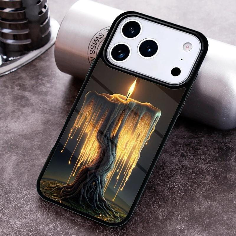 Candle Phone Case For iPhone 17 16 15 14 13 12 11 Pro Max Plus 17Air Soft Silicone Cover