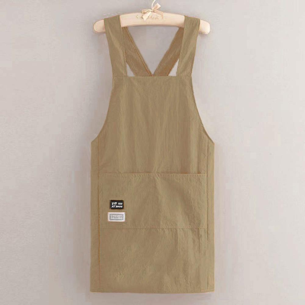 Waterproof Apron Cross Strap Style Cooking Apron Fashion Hotel Restaurant Chef Barbecue Apron