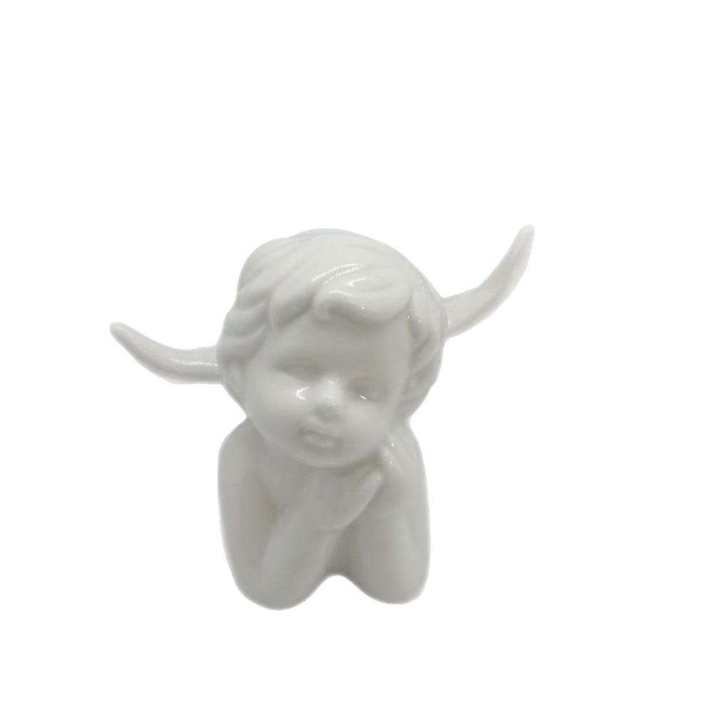 

Modern Angel Statues Sculpture Fun Crafts Ceramic Angel Ornamen Living Room Desktop StyleA