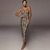 Summer Women's Strappy Sleeveless V-Neck Dress Sexy Midi Dress