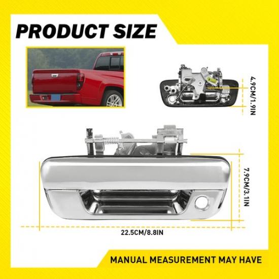 Tailgate Handle Chrome for 2004-14 Chevrolet Colorado GMC Canyon W/ Keyhole EK