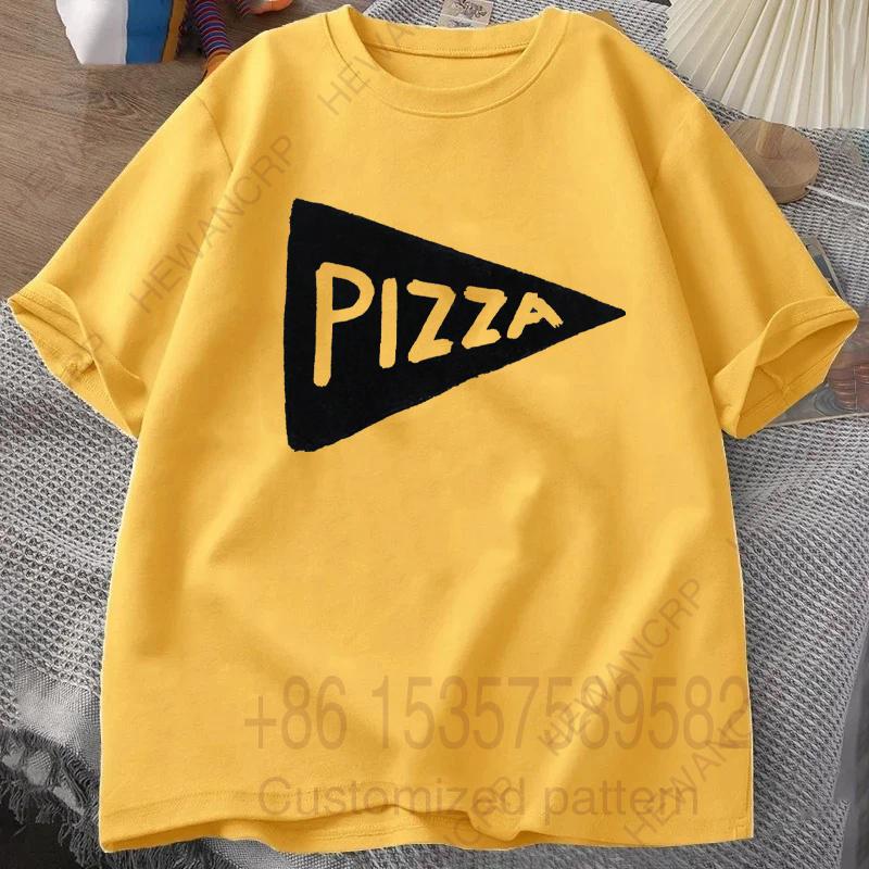 Mens Tracksuit Tshirt Funny Pizza Printed Round Neck Short Sleeves Casual Cotton Pullover Sweatwicking Breathable Sportswear