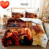 ONE PI-ECE Anime Bedding Set Juvenile Monkey D.Luffy Odyssey Pattern Duvet Cover Set Bedding Set King Size Bed Comforters