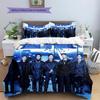 BTS Pattern Bedding Home Decoration Birthday Gift (1 * Duvet Cover + 2 * Pillowcase, Without Core)