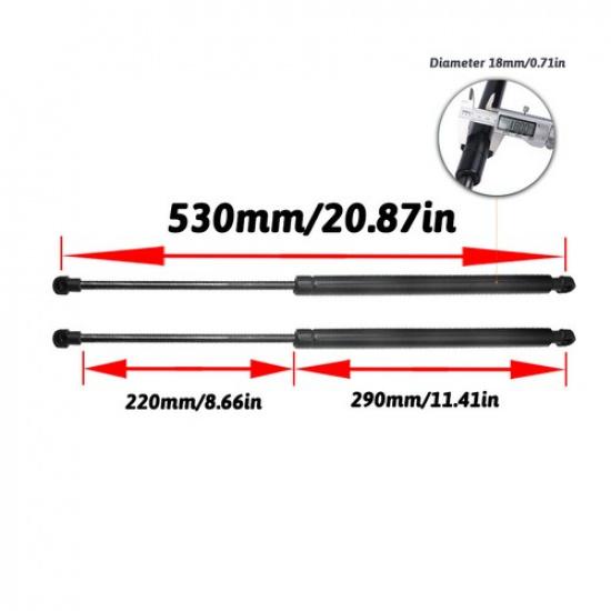 4Pcs Front Hood+Rear Window Glass Lift Support Gas Shock Struts For BMW X5 E53