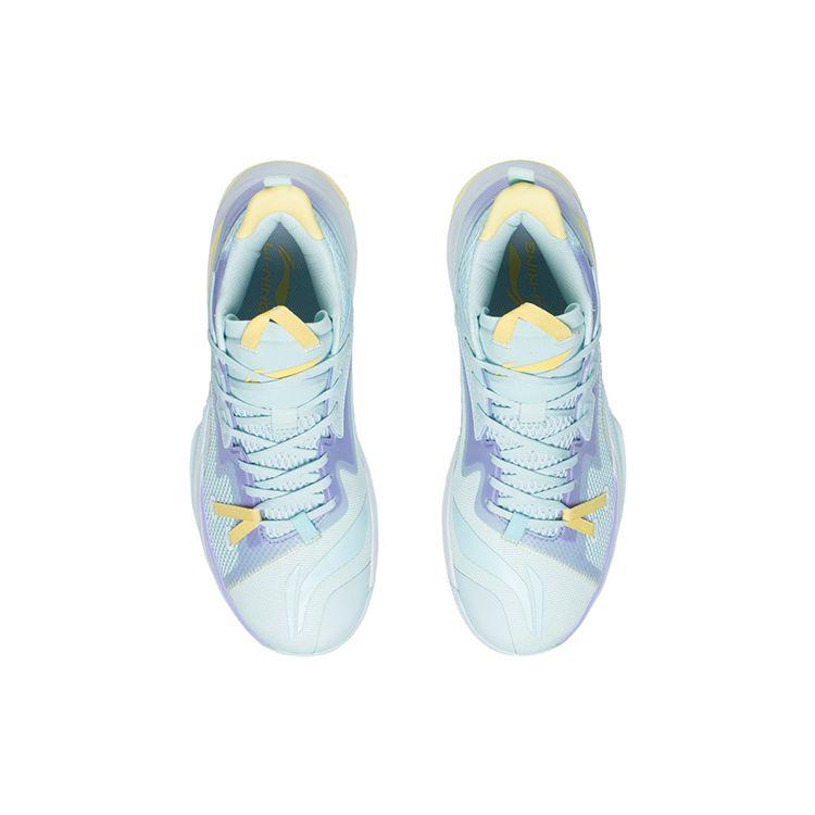 Li Ning Battle Falcon Shock Absorption Rebound Low-Top Basketball Shoes Men Sneakers Blue ABAS045-3