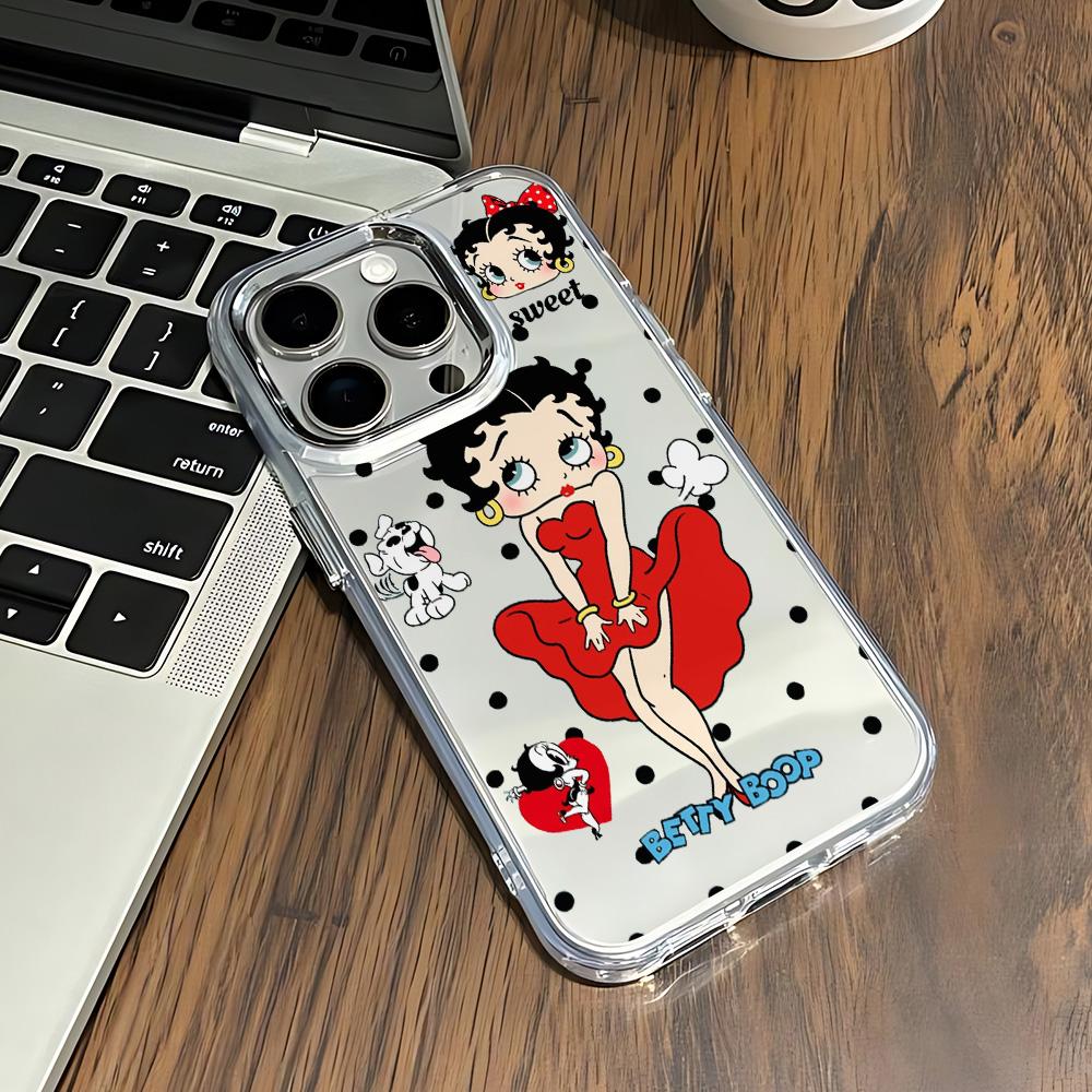 Cartoon Y2k B-Betties Hot Phone Case For IPhone 17 16e 16 15 14 13 12 11 Mini Pro Max X XR XSMAX 8 7 Air Plus Transparent Cover
