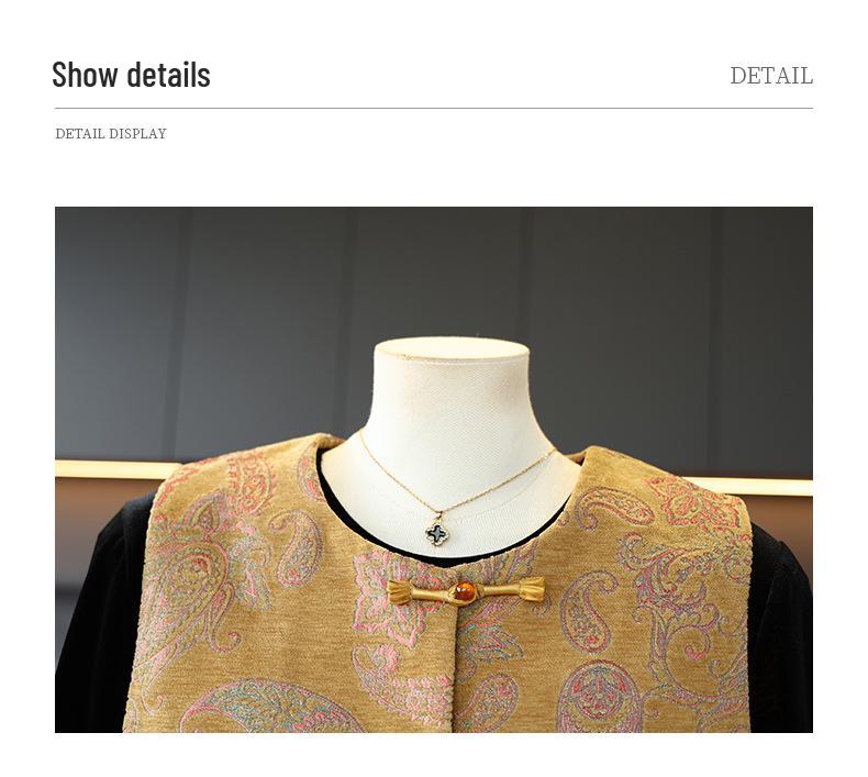 High-End Chinese Style Spring Suit for 50-Year-Old Women: T-Shirt Vest & Straight-Leg Pants Set
