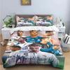 Exquisite Football Star Ronaldo 3D Print BoyBedding Set Duvet Cover Pillowcase Single Twin Size Gift for Student Adult 3pcs