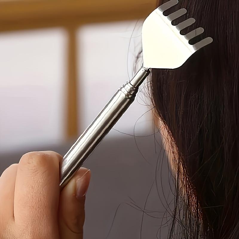 1pc Retractable Back Scratcher Stainless Steel Adjustable Massage Tool with Ergonomic Handle, Portable Itch for Hard-to-Reach Areas, Travel-Friendly