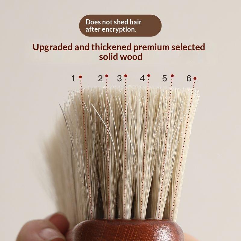 1Pcs Reusable Natural Fiber Bristles Soft Dust Brush With Wooden Handle For Cleaning Beds Sofas Furniture And Coats