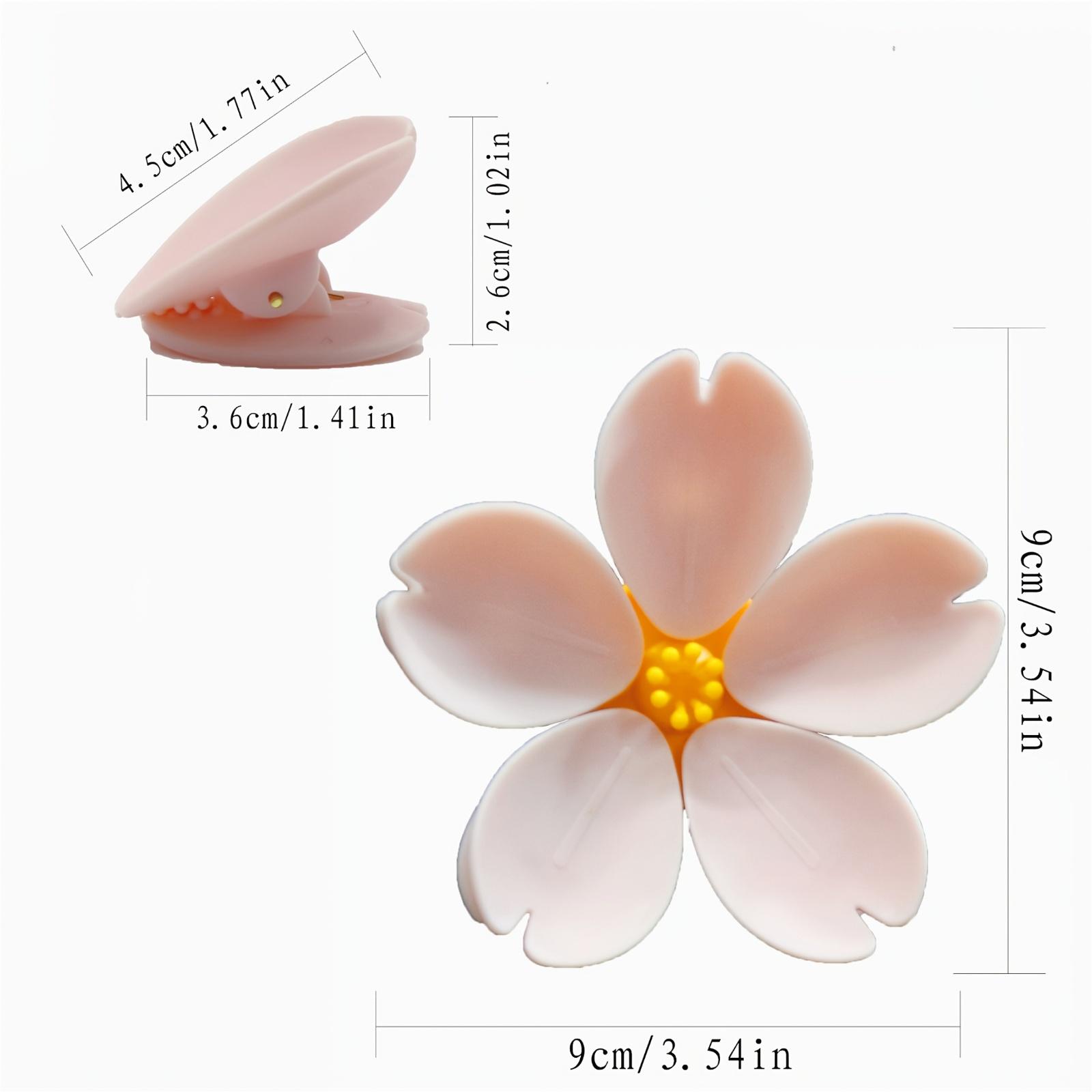 5 Sakura Magnetic Sealing Clips 3D Petal Design Refrigerator Clips Suitable For Snack Bags Kitchen And Food Storage Clips розовый