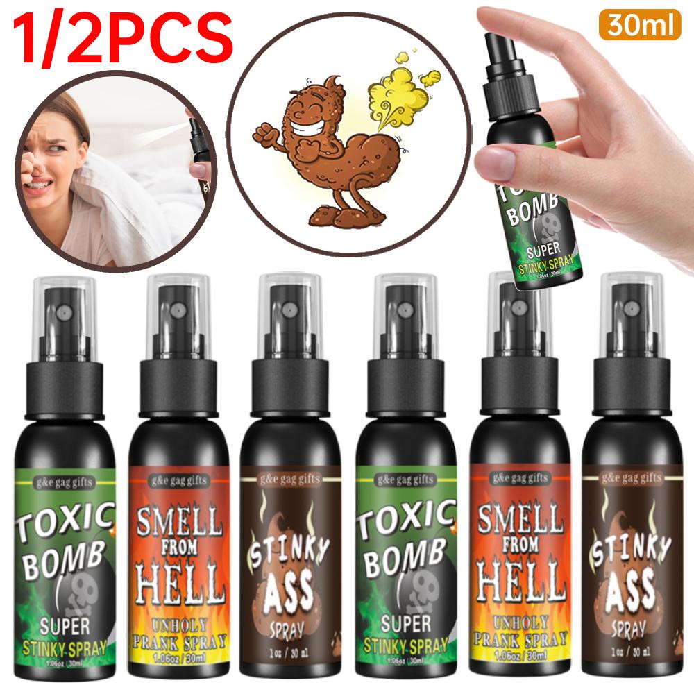30ml Osuruk Spreyi 1/2 ADET Sıvı Osuruk Şakası Şaka Sprey Kutusu Toksik Olmayan Kokuşmuş Şaka Kaka Kokulu Aksesuarlar Cadılar Bayramı Parti Malzemeleri