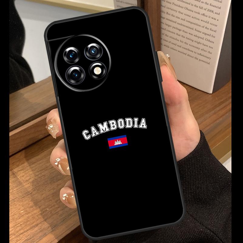 

Cambodia Flag Case For OnePlus 13T 10T 15R 10R 12R 13R 13 12 11 9 10 Pro Nord CE 5 2 3 4 Lite N20 N30 Cover OnePlus 10T
