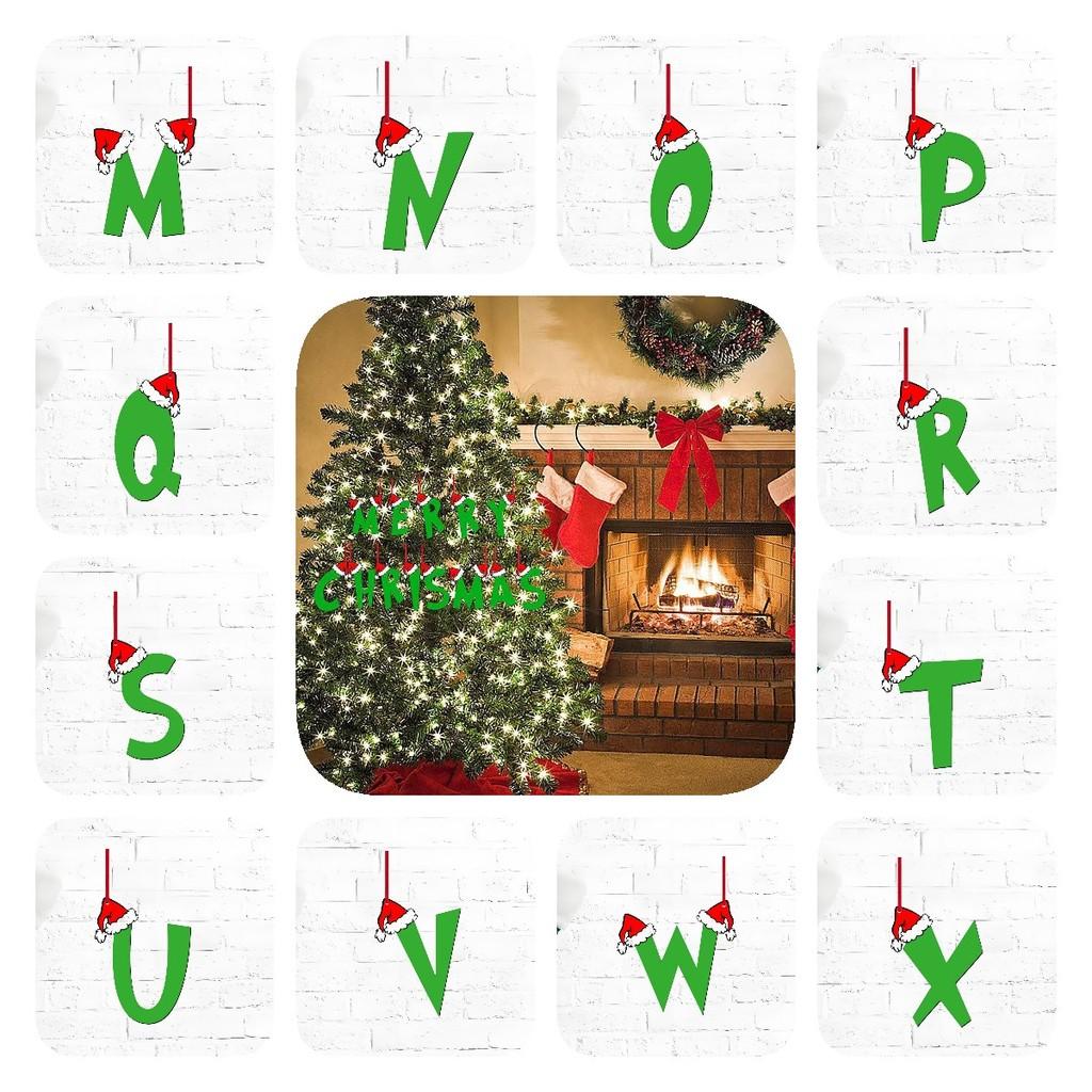 Ideas 26 Christmas Letter Ornament Pendant Christmas Tree Home Gifts Partys