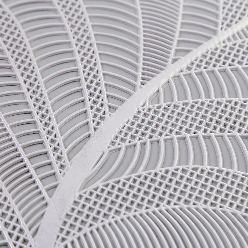 Leaf Hollow Oil Water Resistant Nordic Non-slip Kitchen Placemat Coaster Insulation Pad Dish Coffee Table Mat Home Decor