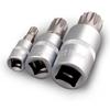 8-Piece Torx Bit Socket Adapter  1/4" 3/8" 1/2"