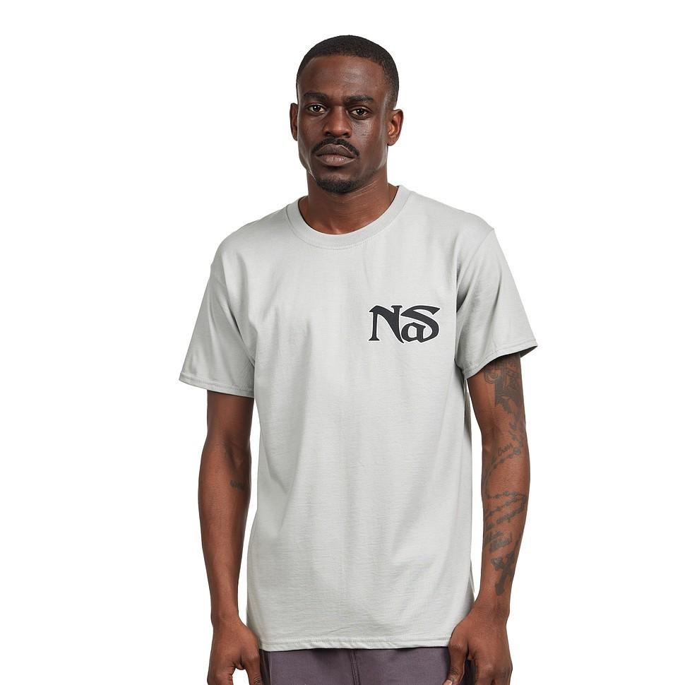Nas One Mic (Back Print) T-Shirt Grey XXXXL
