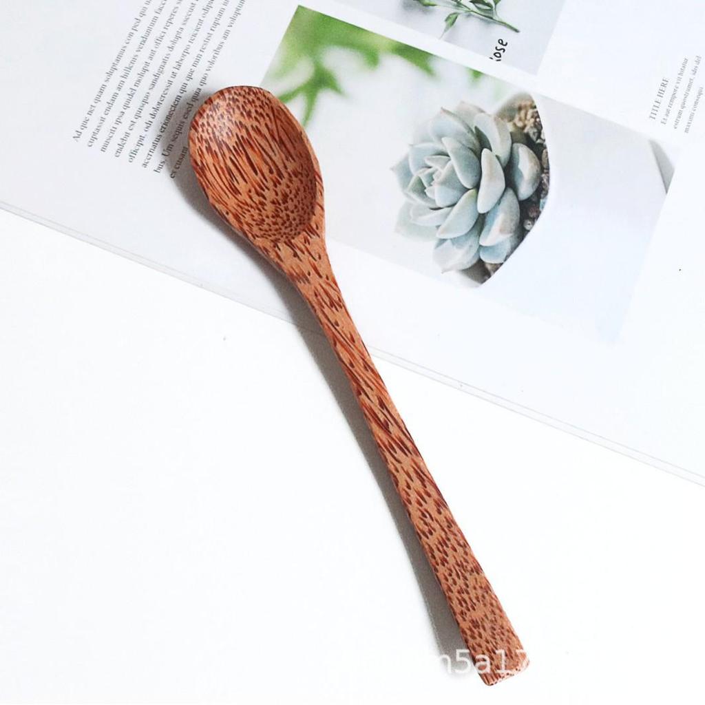 Natural Coconut Bowl Set: Coconut Shell Bowl with Coconut Wood Spoon and Fork for Fruit, Smoothies, and Salads