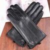 Womens Genuine Lamb Leather Gloves Winter Warm Touchscreen Cycling Outdoor Riding Floral