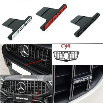 1 szt. Emblemat Odznaka Grillu Przedniego Samochodu Naklejka AMG dla Mercedes benz W212 W213 W202 W211 W176 W210 W205 Gla Glc Cls Glk Akcesoria VV8