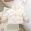 Korean Style Kids Short Thick Padded Jacket Unisex Baby Winter Cotton Coat