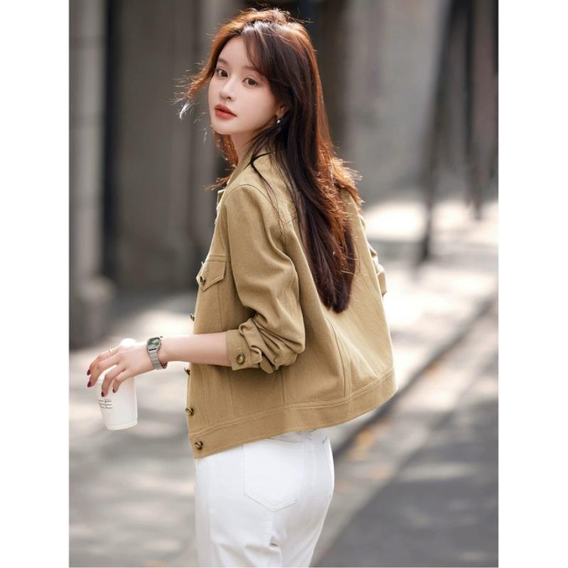 Casual Design and Workwear Style Jacket Spring New Slit Hem Jacket Women's Jacket