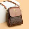Fashion Leather Texture Mini Mobile Phone New Shoulder Soft Leather Versatile Women's Messenger Bag Small Bag