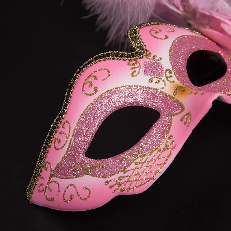 Nova Máscara Facial Meia Face Europeia e Americana de Halloween para Festival de Performance Infantil Festa Baile Infantil