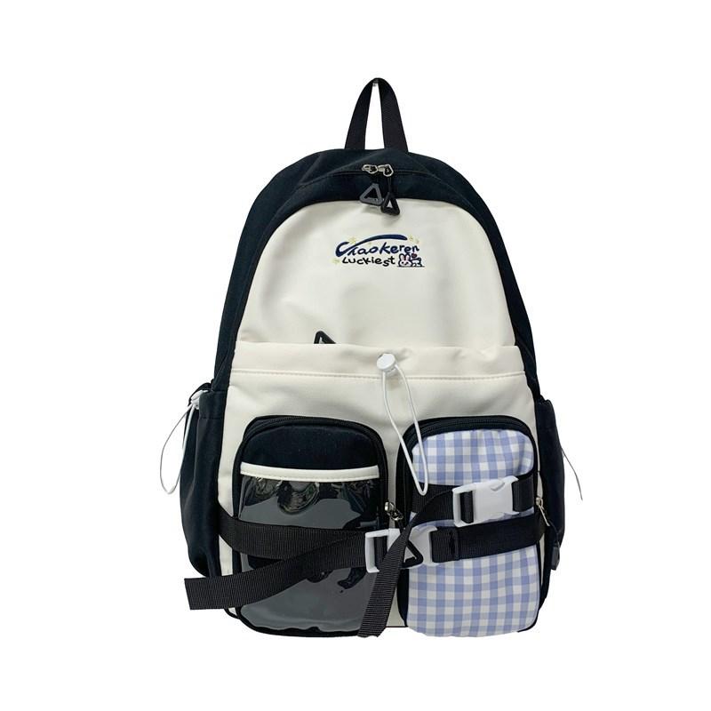 Schoolbag student two-dimensional cute casual schoolbag female versatile student backpack simple student bag fashion casual backpack
