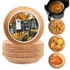 6,3” Forros Redondos Pequenos para Fritadeira, Forros para Airfryer de 2-4 Qt, 0 Peças de Papel Manteiga Descartável Para Fritadeira – Antiaderente E Óleo Para Fácil