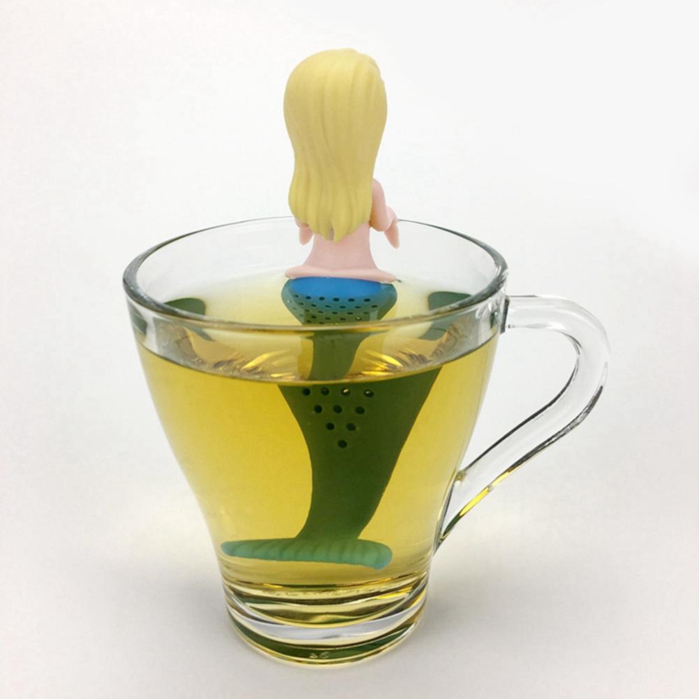 Home Kitchen Cartoon Silicone Loose Tea Strainer Infuser Filter Gadget Tea Accessory
