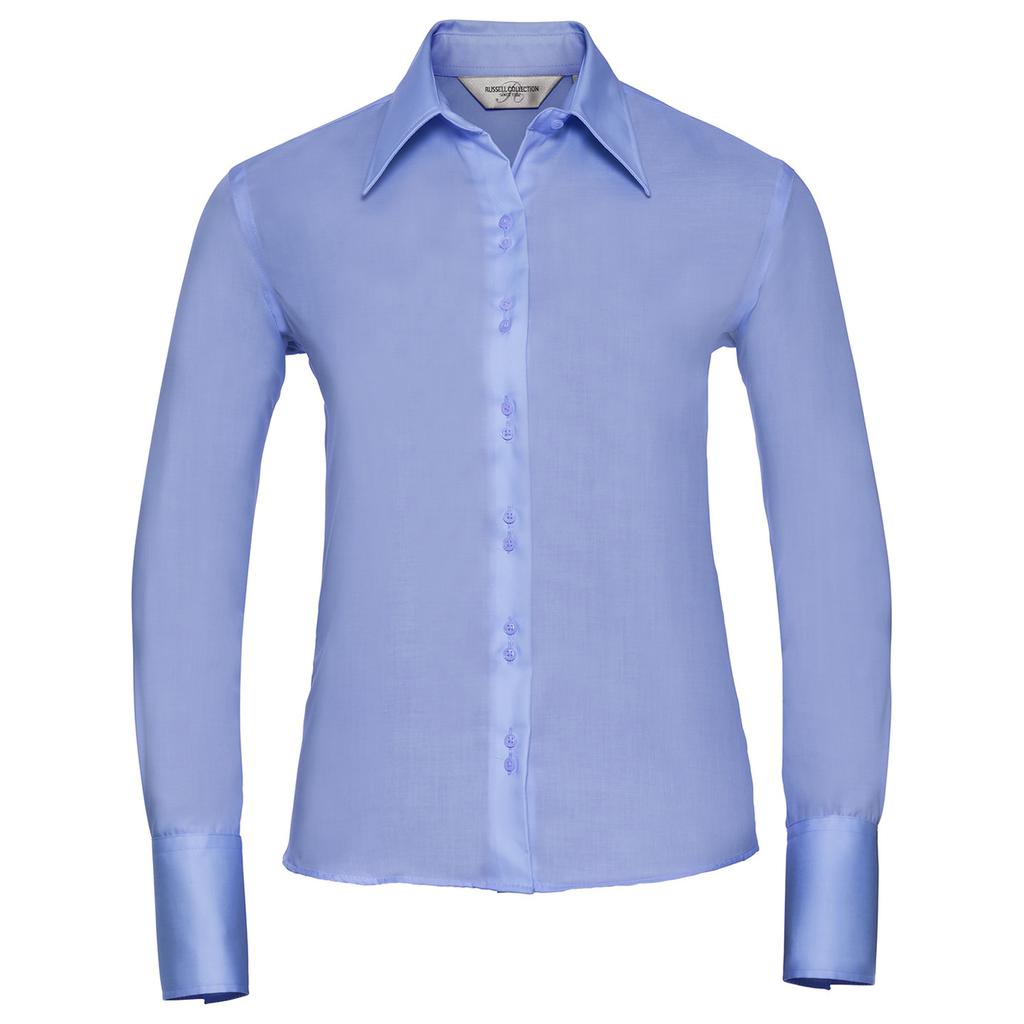 Russell Collection Womens/Ladies Ultimate Long-Sleeved Shirt