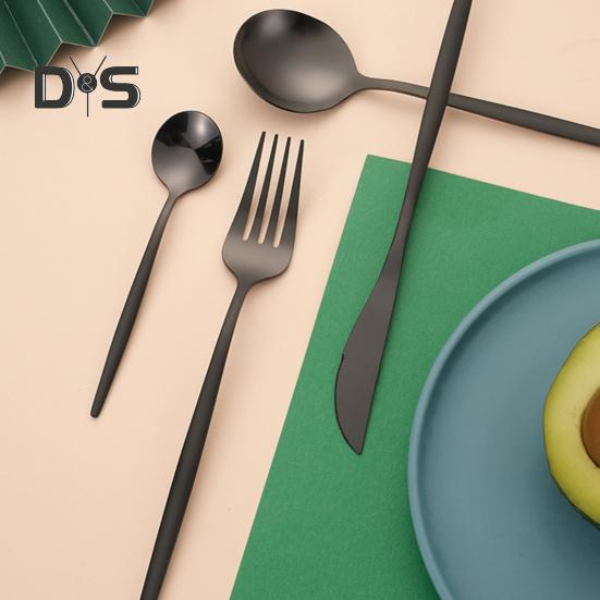 24 ks Sada nádobí z nerezové oceli Sada zrcadlového leštěného příboru pro domácí restauraci Vidličky Sada kráječů lžiček pro každodenní použití