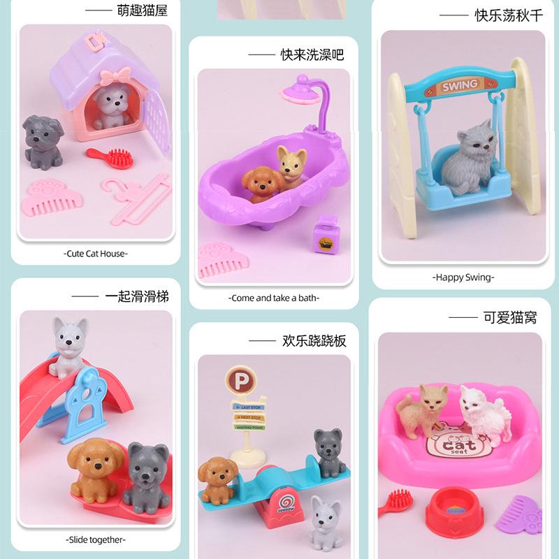 First-Class Cute Superior-Grade Dog Pet Top-Grade Basket Premium-Quality Family Play Sets Premium-Quality Dog High-Standard Doll Collection