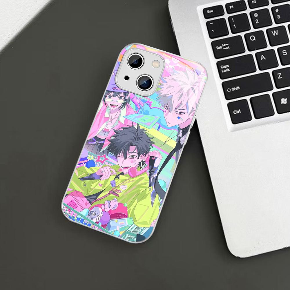 Anime Link Click Time Agent Phone Case For iPhone 14 13 12 Mini 11 Pro XS Max X XR 14 Plus Tempered Glass Cover
