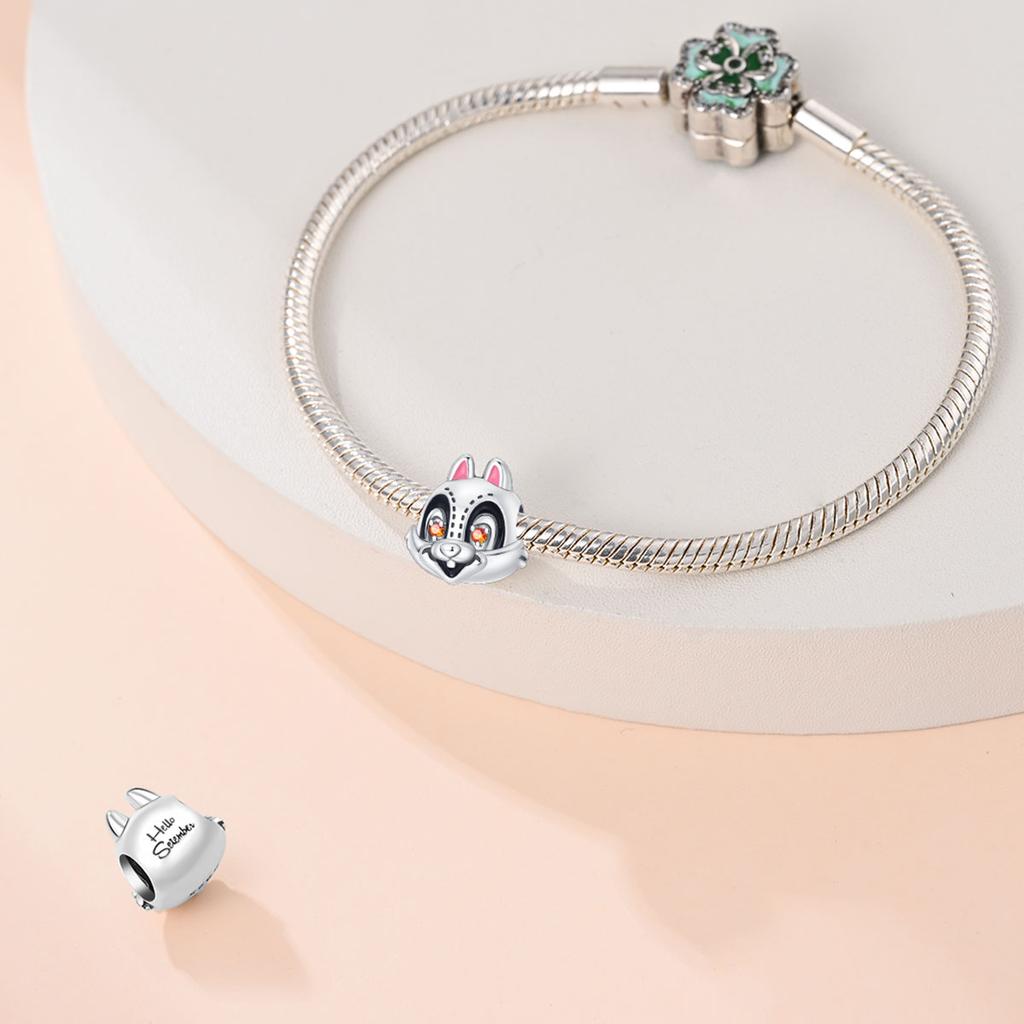 Přívěsek Korálek Měděný Snově Modrý Motýl Korálky Vhodné na Originální Náramek Pro Výrobu Šperků Dárek na Valentýna