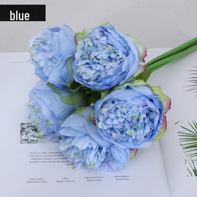 Large Artificial Peony Bouquet for Home Decoration and Weddings