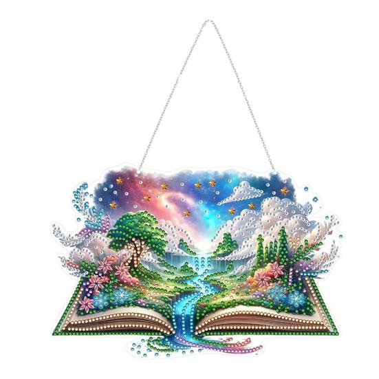 

Yousheng Easter Ornament Faux Diamond Art Rabbit Desk Ornament Double-Sided Rhinestone Craft Hanging Ornament for Home Tabletop Door Decor F