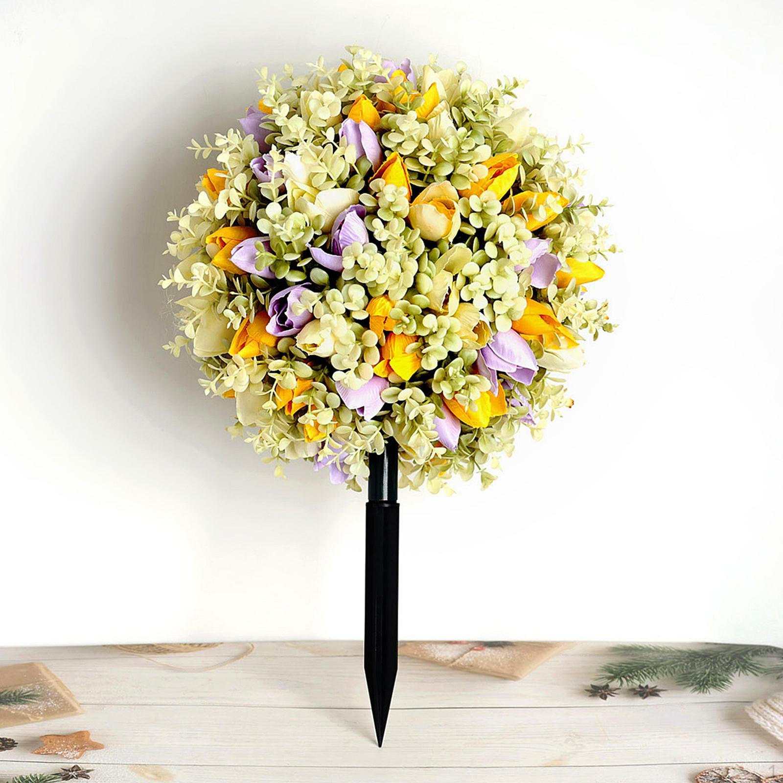 

Искусственные цветы Шар Куст Букет Задний двор Открытый Двор Внутренние Украшения на День святого Валентина Искусственный Style A