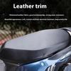 Universal Motorcycle Seat Cover PU Leather Seat Protector  for Electric Scooter Summer Riding