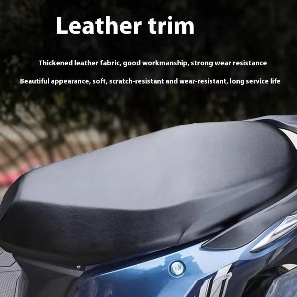 Universal Motorcycle Seat Cover PU Leather Seat Protector  for Electric Scooter Summer Riding
