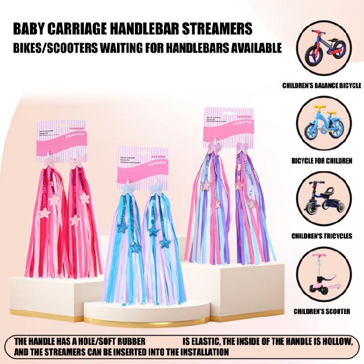 Fashion Bike Handlebar Streamers Bike Tassels Ribbon Ornaments Colorful Bike Streamers Cycling Decorate Accessory
