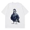 Funny Pigeon Meme T-shirts Men Women Hip Hop T-shirt Short-Sleeved Loose Casual Cotton Oversiz